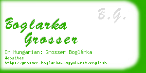 boglarka grosser business card